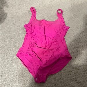 Pink Women's One Piece Swimsuit